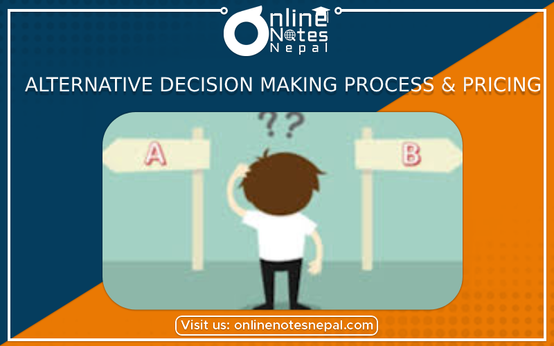 Alternative Decision Making Process & Pricing